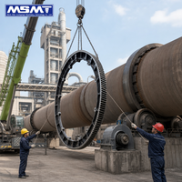 Engrenage segmenté MSMT en acier forgé sur mesure 42CrMo à grand module pour four rotatif et broyeur à boulets
