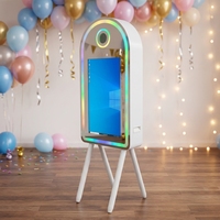 Miroir Photo Booth Numérique Magique pour Selfie, Écran Tactile, Appareil Photo Reflex Instantané, avec Flight Case – Offre Spéciale