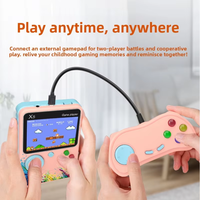 Console de jeu portable classique 500-en-1 X5, pour deux joueurs, mini-appareil de jeu télévisé nostalgique, sans écran tactile