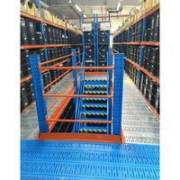 Plateforme de mezzanine de stockage modulaire avec intégration de rayonnage à palettes Système de rayonnage de mezzanine