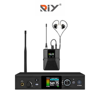 Système de monitoring intra-auriculaire stéréo professionnel IEM206TFT, 1 canal, sans fil, pour les performances sur scène