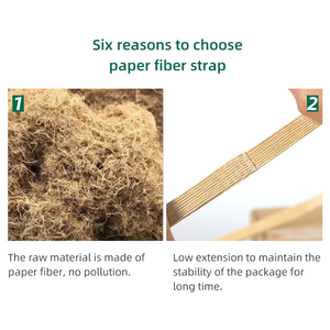 PaperEZ Biodegradable Paper Fiber Strapping Home Compostable PP <b>Strap</b> Alternative Eco Friendly Pallet Banding - Product Image 6
