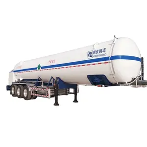 Réservoir de transport de GNL semi-remorque 52.6m3 pour l'équipement de stockage de produits chimiques