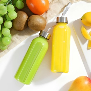 Bouteille d'eau en plastique PET transparente 500 ml avec marquage de <span class=keywords><strong>motivation</strong></span> pour jus et boissons, sans BPA, idéale pour les compléments alimentaires - Product Image 3