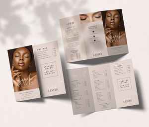 Precio de fábrica personalizado Impresión de folletos de tres pliegues para diseño de folletos de mensajería A5 Etiquetas colgantes digitales Folletos de impresora - Product Image 4