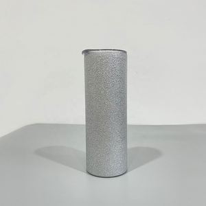 Gobelet isotherme double paroi 20 oz, fin et droit, argenté pailleté, pour sublimation, transfert thermique, impression et artisanat - Product Image 2