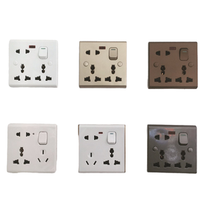 Interrupteur mural électrique blanc 6 broches en gros SY--002 IP20 de fournisseur chinois Bangladesh 13A Max. Courant 250V Max. Tension - Product Image 1