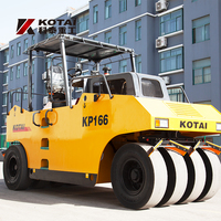 KP166 compacteur diesel de 16 tonnes pour la construction de rouleaux de pneus industriels en caoutchouc d'asphalte