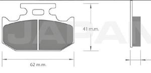 FZN150 Bremsbeläge für Motorrad <span class=keywords><strong>FZN</strong></span> 150 Vorne & Hinten Hochwertige Bremsbeläge - Product Image 4