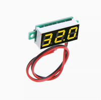 TZ 0.28 pouces Ultra-petit voltmètre numérique DC tête affichage numérique réglable Protection inverse DC2.5-30V à deux fils