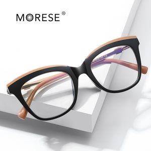 Montures de lunettes <span class=keywords><strong>papillon</strong></span> MORESE pour femmes, bleues, anti-lumière, style TR90 2065 - Product Image 1