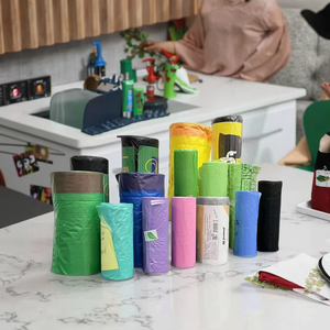 Sacs poubelle à cordon écologiques personnalisés, vente en gros en vrac, différentes tailles et couleurs, fonction de sécurité pour un usage domestique/bureau - Product Image 6