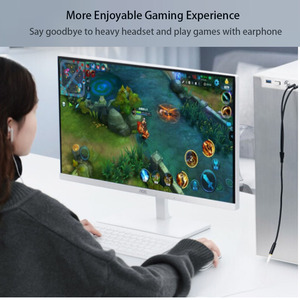 2022 Dual 3.5mm Male to 3.5mm Female Gold Plated Headset Splitter Cable to <strong>PC</strong> for Computer, Notebook, <strong>Speaker</strong>, Earphone, etc. - Product Image 6