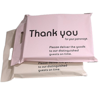 Sacs d'expédition en plastique de remerciement avec poignée sacs d'expédition nus pour les petites entreprises sacs d'emballage personnalisés pour courriers en poly