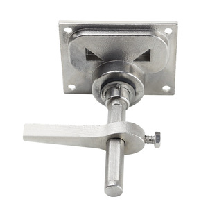 Cerradura de suelo cuadrada de acero inoxidable 316 brillante de 80 mm x 60 mm sin llave, duradera, para cubierta de embarcaciones y puertas - Product Image 4