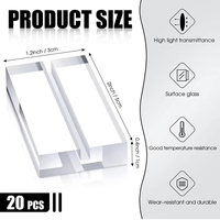 Support de Carte de Table en Acrylique Transparent Léger et Écologique Multi-Tailles avec Emplacement pour Carte, Idéal pour Mariages et Événements, Présentoir Personnalisable avec Logo