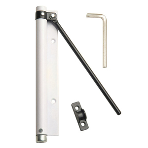 Wolfpack <b>Door</b> <b>Spring</b>, White Anodized Aluminum (Blister Pack of 1 Piece) - Product Image 1
