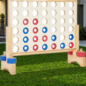 Jeu <span class=keywords><strong>géant</strong></span> en bois quatre en rangée, énorme Connect <span class=keywords><strong>4</strong></span> pour enfants et adultes, <span class=keywords><strong>jardin</strong></span>, jeux de fête - Product Image 6