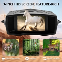 Jumelles de vision nocturne 5K, caméra 60MP, zoom numérique 10X, infrarouge 850nm, écran HD 3 pouces, batterie 5000mAh, gyroscope anti-vibration, chasse