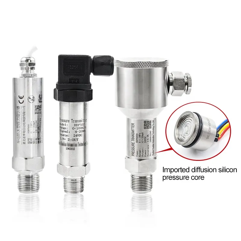 Sensor tekanan air minyak hidrolik 24v 4-20ma/transduser/Pemancar tekanan