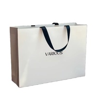 Sac cadeau sans poignée en papier couché de luxe avec emballage commercial haut de gamme pour impression de texte et logo personnalisés