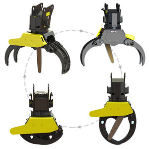 Machines forestières, scie à pince pour abattre les arbres, WYJ-100W, pince hydraulique pour bûches, grappin rotatif pour bois, scies à bois, machines à scier le bois - Product Image 4