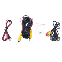 Système de caméra de recul grand angle pour voitures avec caméra de recul LED