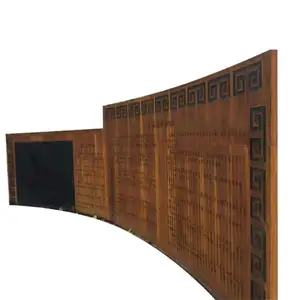 ZB788 Building Outside Wall Cladding Corten Steel Exterior Decorative Metal Wall Panel