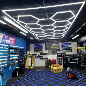 전문 육각 LED 스튜디오 조명 워크샵 및 차고 램프 작업 조명 장비 스튜디오 조명