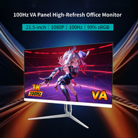Moniteur d'entreprise LED MVA sans cadre blanc 21,5 pouces 1K FHD 100Hz 1920*1080 personnalisable en gros