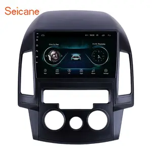 9 inç Android 11.0 GPS navigasyon radyo Hyundai i30 LHD 2008-2011 HD dokunmatik ekran araba stereo DVD OYNATICI ile SWC