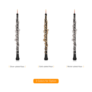 Oboe professionnel personnalisable en Do, style semi-automatique, corps composite, plaqué cupronickel, nickel/argent/or - Product Image 3