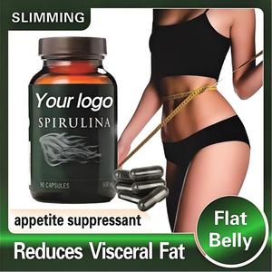 <span class=keywords><strong>Spiruline</strong></span> pilules amincissantes coupe-faim bloqueur de glucides avec booster de métabolisme personnalisation de supplément de régime végétalien naturel - Product Image 4