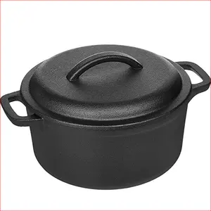 Bán Buôn Cắm Trại Đồ Nấu Nướng Dụng Cụ Nhà Bếp Mini Oval Cast Iron Camp Hà Lan Lò Có Nắp