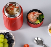 Bouteille isotherme sous vide en acier inoxydable de qualité alimentaire 500 ml, boîte alimentaire de cuisine 750 ml, boîte à lunch pour le camping