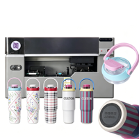 Impresora UV Cilíndrica Portátil de Escritorio para Empresas en Creación, Máquina de Impresión Digital Rotativa de 360 Grados para Tazas y Botellas