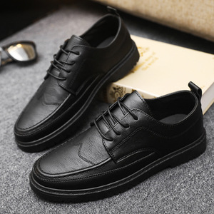 Zapatos de Vestir Formales de Negocios para Hombre en Oferta, Zapatos de Cuero Negro, Tendencia de Moda Estilo Británico, Uso Diario Informal Básico para Oficina - Product Image 5