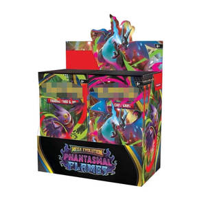 Boîte de booster Mega Evolution Phantasmal Flames de <span class=keywords><strong>Pokémon</strong></span> TCG, boîte de présentation de cartes à collectionner pour les paquets de cartes pour les combats et la collection PTCG - Product Image 1