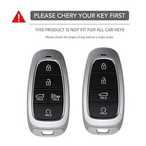 Étui à clés en silicone pour Hyundai Palisade 2023 Tucson <span class=keywords><strong>Santa</strong></span> <span class=keywords><strong>Fe</strong></span> 2021 <span class=keywords><strong>2022</strong></span> Atos Solaris <span class=keywords><strong>Prime</strong></span> Nexo Sonata Staria Ioniq - Product Image 2