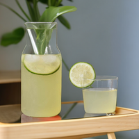 Mug en verre borosilicate de haute qualité, simple et créatif, coloré, fait main, pour la maison, avec couvercle.