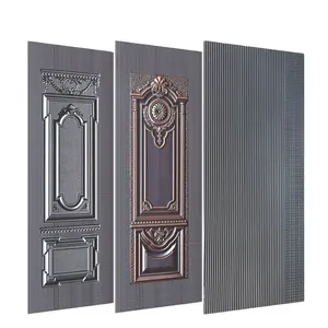 Painéis de aço inoxidável com gravura em frio, painel de metal decorativo para portão