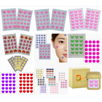 Chaud coloré étoile coeur papillon fleur hydrocolloïde bouton patchs Spot acné traitement tampons pour les taches d'acné
