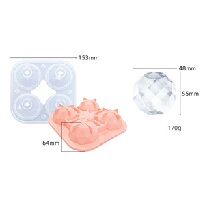 Hình Dạng Độc Đáo <span class=keywords><strong>Ice</strong></span> <span class=keywords><strong>Ball</strong></span> Báo Chí Rõ Ràng Lớn Ướp Lạnh Uống Silicone Sphere <span class=keywords><strong>Ice</strong></span> <span class=keywords><strong>Ball</strong></span> Maker Khuôn - Product Image 2