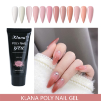 Meilleur Prix d'Usine – Gel de Construction Poly Gel d'Extension pour Ongles, 30 ml et 60 ml, 9 Couleurs, pour Salons de Manucure