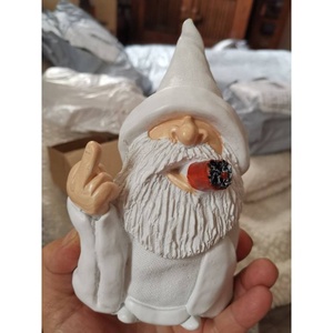 Decorazioni per Giardino, Divertente Scultura di Gnomo Fumatore, Statua di Gnomo Mago Freddo, Ornamenti Artigianali, Gnomi Discreti per Giardino - Product Image 4