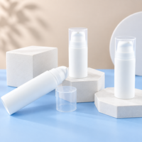 Flacon pompe airless sous vide en plastique PP rechargeable pour voyage, 5ml, 10ml, 15ml, 30ml, pour emballage cosmétique, parfum et soins de la peau