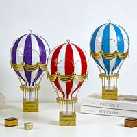 Modèle de montgolfière vintage en métal, ornement de bureau, cadeau décoratif pour la maison et le bureau, vente en gros personnalisée pour les hôtels