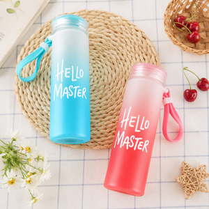 Vaso de Vidrio Personalizado al por Mayor con Logotipo, Diseño Clásico, Colorido, Esmerilado, Cambia de Color, con Tapa y Pajita, Apto para Lavavajillas y Microondas - Product Image 4