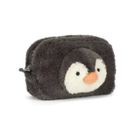 Étui à crayons anti-stress en peluche super douce style JC, en forme d'ours soleil et de pingouin, vente en gros, pour boutiques de cadeaux et magasins de détail