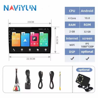 9 pouces 2 din 2 + 32GB Portable MP5 écran tactile stéréo voiture GPS système de navigation Android Carplay Radio voiture lecteur DVD